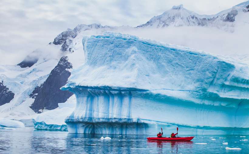 Arctic Circle - Kayaking through the icebergs in Greenland